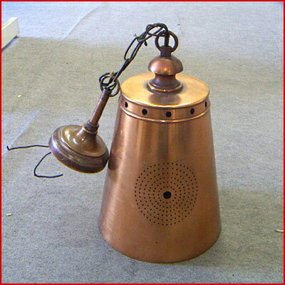 【送料別】【中古品】【業務用】ダウンライト 真鍮製 W220×D220×H340