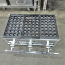 【中古】たこ焼き器 柴田金物 幅600×奥行350×高さ200 都市ガス 【送料別途見積】【業務用】