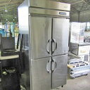 【中古】4ドア縦型冷凍庫 福島工業(フクシマ) URD-094FMD 幅900×奥行800×高さ1950 三相200V 【送料別途見積】【業務用】