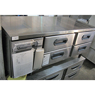 【送料無料】【中古】【業務用】 冷蔵ドロワーコールドテーブル RBC-40RM7 幅1200×奥行600×高さ550 単相100V