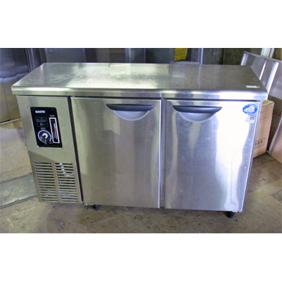 【送料無料】【中古】【業務用】 冷蔵コールドテーブル SUC-N1241J 幅1200×奥行450×高さ800 単相100V