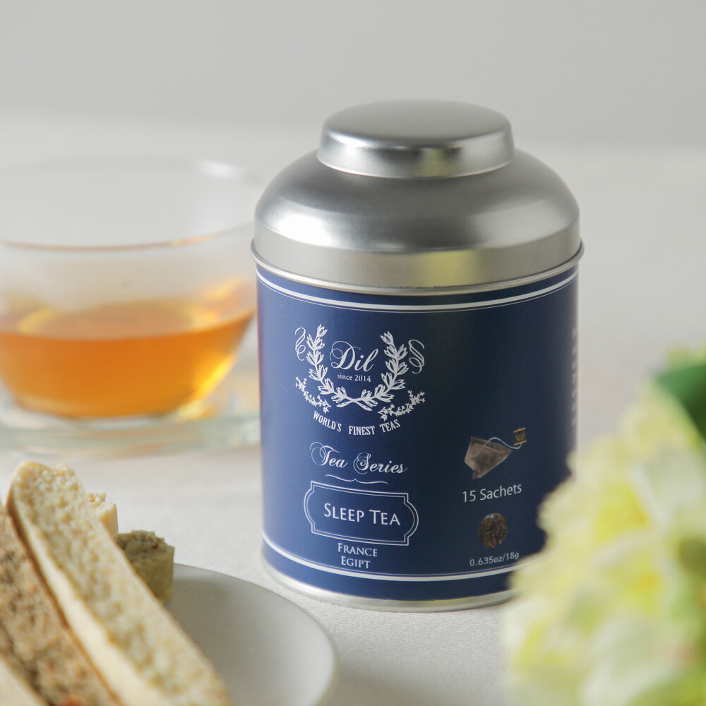 ブレンドハーブティー スリープティー 紅茶缶 ティーバッグ15個入り DIL TEA CAN TB15P A7415