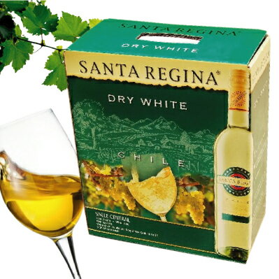 サンタ・レジーナ　白ドライ・ホワイト　3リットル【BOXワイン】【ボックスワイン】【3L BIB】