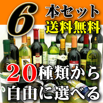 ☆世界のワイン20種類から選べる6本で送料無料!!更に驚愕58％OFF！選んでも良し!!おまかせでもOK!!※トルメントが輸入元在庫切れの為、同じアルゼンチンの、ドン・クリストバルに変更になります05P17Aug12寺津屋がお届けする「世界のワイン選べる6本セット」20種類の中から、お好きな6本を選んでください。赤・白、どんな組み合わせも自由！