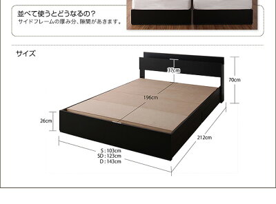 ベッド棚コンセント付き収納収納ボックスベッドフレームのみセミダブルアウトレット家具北欧シンプルモダン