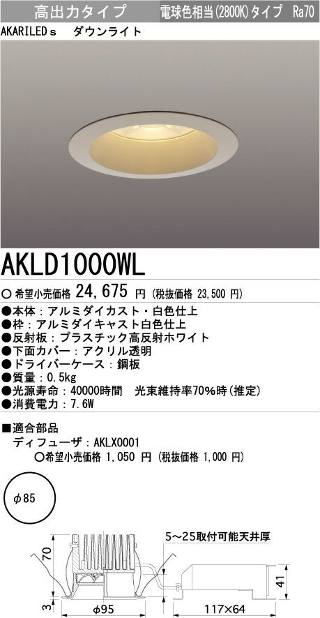 2ܥݥȥ40%OFF!̵!ɩŵ AKARIKOBOAKARILEDs饤ȡ[LEDŵ忧] AKLD1000WL02P24nov10ۡsmtb-F