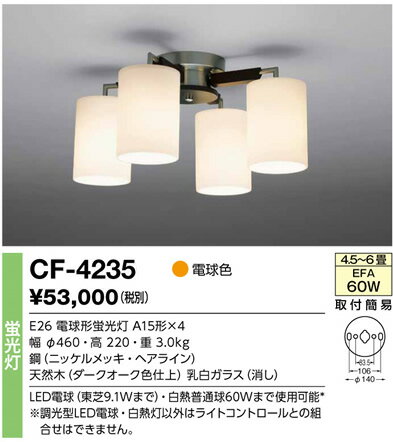 Design Lighting@_[NI[NV[Y@VfA@ CF-4235yP0601z
