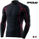 (テスラ)TESLA コンプレッションシャツ スポーツウェア 長袖 ハイネック[UVカット・吸汗速乾] コンプレッションウェア ランニングウェア スポーツ シャツ MUT32