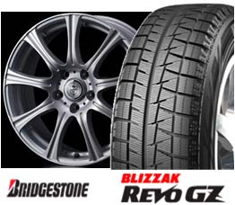 【取付ナットサービス中】ブリヂストン　BLIZZAK　REVO GZ　205/70R15＆WEDS　JOKER　ROOK　15incSET