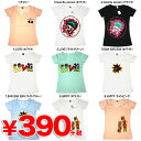 500デザイン レディースTシャツ☆スペシャルプライス Uネック レディース プリントTシャツ 390円ショップ