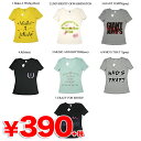 新作！500デザインTシャツ☆Vネック1☆スペシャルプライス ユニセックス プリントTシャツ (半袖) 390円ショップ