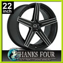 Giovanna DUBLIN5(ジオバンナ ダブリン5)ブラックマシーンBMW 7シリーズ F01 F02レクサス LS460シボレー カマロ5Hx120【22インチアルミホイールタイヤ付き4本セット】