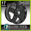 【国内在庫・1本価格】KMC WHEEL XD775 ROCKSTARブラックJEEP ラングラーJK/ナビゲーター/エクスペディション/F15017x9J 5Hx127/135 +10 HUB:87.1mmP/# XD77578043310【17インチアルミホイール】