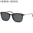 GIORGIO ARMANI ジョルジオアルマーニ サングラス AR8111 500187 54サイズ アルマーニ コンビネーション 軽い キーホールブリッジ ブラック 黒 グレーレンズ おしゃれ ジョルジオアルマーニGIORGIOARMANI メンズ レディース