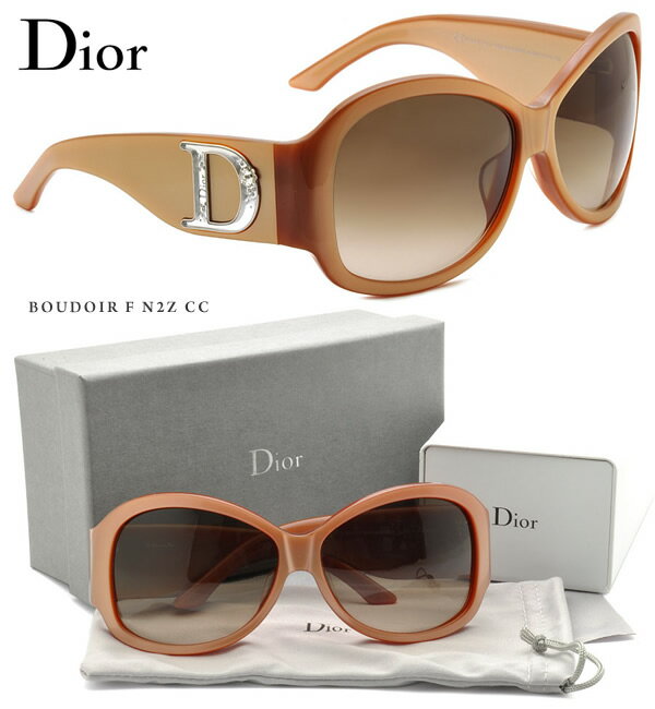【お盆休み中ポイント5倍！】Dior(ディオール)サングラス BOUDOIR F N2Z/CC 【送料無料!!】Dior(ディオール)サングラス：サイドのロゴにラインストーン付き。 【送料無料!!】 #20180
