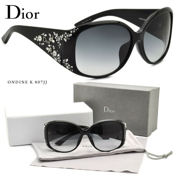 Dior(ディオール)サングラス ONDINE K 807/JJ 【送料無料!!】【マラソン201207_ファッション】Dior(ディオール)サングラス：ゴージャスなストーン、ラインストーンで花の装飾。 【送料無料!!】 #20318