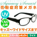 花粉メガネ【スカッシースマート】 花粉症 メガネ ゴーグル くもり止め・UVカット機能付き【キッズ・子供用/スモール/レギュラー/ワイドサイズあり】【あす楽対応】