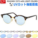 That's オリジナル レイバン サングラス セット Ray-Ban メガネフレーム RX4246V 2372 47サイズ 49サイズ with ライトカラー レイバン RAYBAN クラブラウンド CLUBROUND CLUBMASTER クラブマスター 伊達メガネ 丸メガネ ブルーレンズ あす楽対応 メンズ レディース