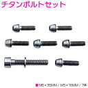 ステムなどにオススメ! チタンボルトセット M5/M6 7本...
