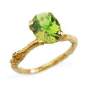 【送料無料】Alex Monroe (アレックスモンロー) ペリドット リング Peridot Twig Ring 22金/シルバー925 レディース 天然石 イギリス製 【指輪】【13号】【あす楽対応】【ギフト】【ホワイトデー】
