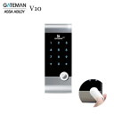 iRevo GATEMAN V10 電子錠 暗証番号 + アイボタンキー タッチパネル操作 オートロック機能付き【新規付け 後付け 電池駆動】【アイレボ ゲートマン】【防犯対策】