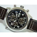 【中古】IWC IW371808 パイロットウォッチ ダブルクロノグラフ アントワーヌ・ド・サンテグジュペリ ステンレス 革ベルト 国内正規品