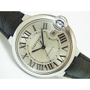【中古】カルティエ(Cartier) W69016Z4 バロンブルー LMサイズ ステンレス 革ベルト仕様 国内正規品
