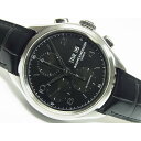 【中古】ボーム&メルシエ(BAUME&MERCIER)クリフトン・クロノグラフ ブラック文字盤 MOA10211