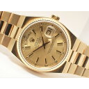 【中古】ロレックス(ROLEX) デイデイト クォーツ シャンパン 18KYG Ref.19018