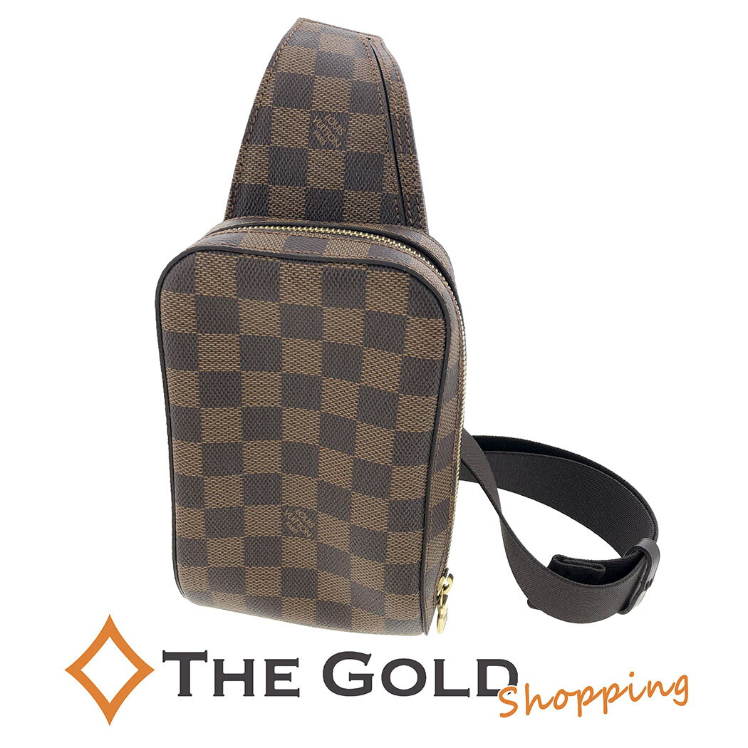 ルイヴィトン ジェロニモス N51994 ダミエ エベヌ キャンバス ブラウン クロスボディバッグ 男女兼用 LOUIS VUITTON 【中古】
