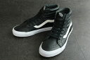 【新入荷】VANS ヴァンズ バンズSK8-HI REISSUEスケーターハイ レイシュー(PREMIUM LEATHER)BLACK(プレミアムレザー/ブラック)メンズ レディース スケート スニーカー 本革 ハイカット 黒 白
