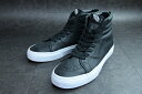 【新入荷】VANS ヴァンズ バンズSK8-HI REISSUE ZIPスケーターハイ レイシュージップ(PREMIUM LEATHER)BLACK/TRUEWHITE(プレミアムレザー/ブラック/トゥルーホワイト)メンズ レディース スケート スニーカー 本革 ハイカット 黒 白