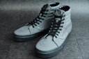 【新入荷】VANS ヴァンズ バンズSK8-HI REISSUEスケーターハイ レイシュー(BLACKSOLE)PEWTER/BLACK(ブラックソール ピューターブラック)メンズ 靴 スニーカー ハイカット スケート 黒 灰色