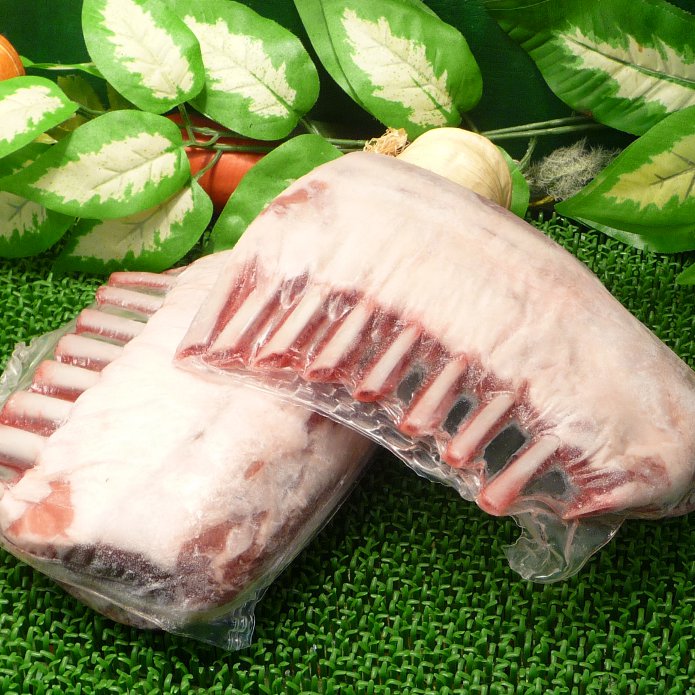 ニュージーランド産フレンチラムラック・ラム肉/羊肉かたまり 　2ラック入り（ラムチャップ16本分）NZ産極上ラムチョップ♪　