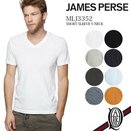 【正規取扱店】JAMES PERSE MLJ3352 半袖Vネックカットソー 8色 メンズ ベーシック (ジェームスパース MENS BASIC)