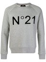 【正規取扱店】N°21 ヌメロ ヴェントゥーノ 定番ロゴスエットトップス GREY
