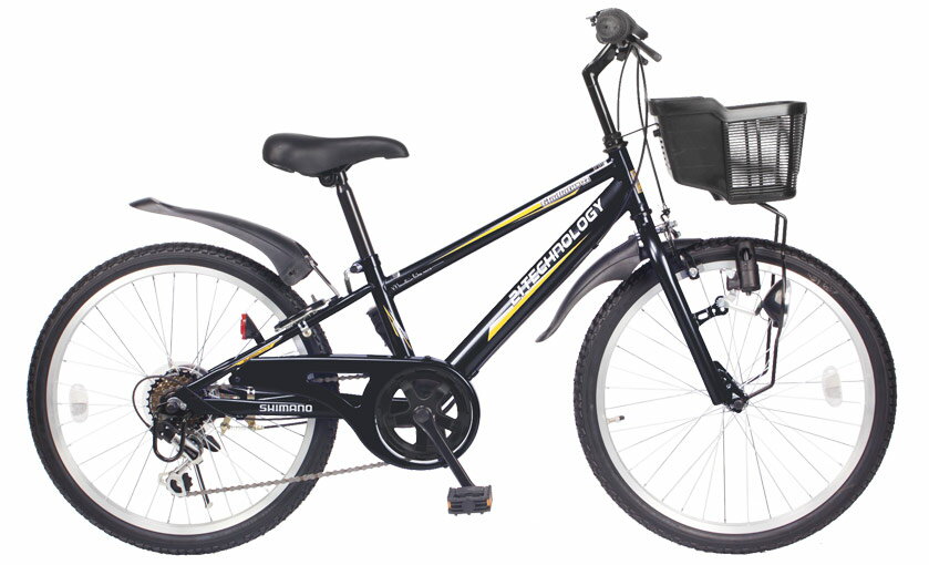 【送料無料】21Technology 21テクノロジー KD226 22インチ 子供用マウンテンバイク ブラック 自転車本体 21テクノロジー【代引不可】の画像