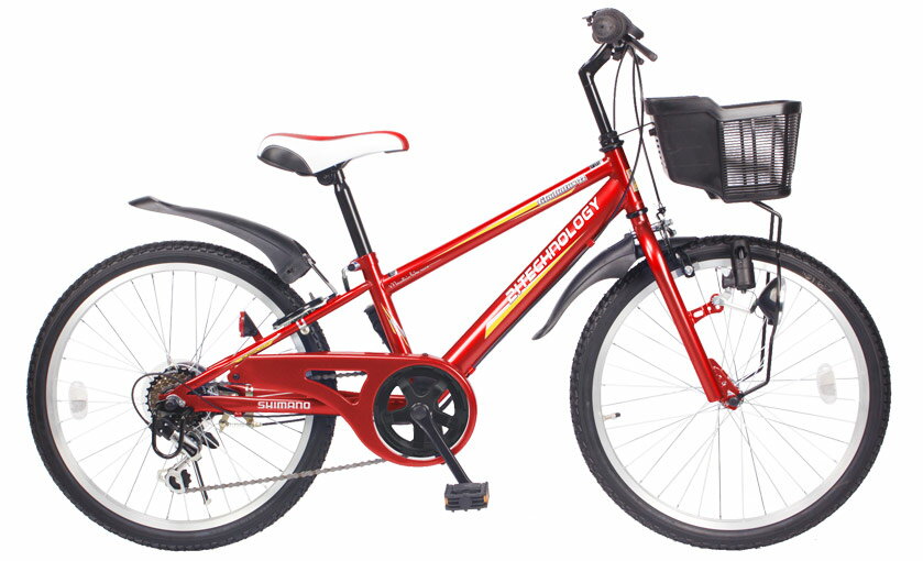 【送料無料】21Technology 21テクノロジー KD226 22インチ 子供用マウンテンバイク レッド 自転車本体 21テクノロジー【代引不可】の画像