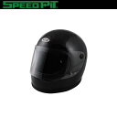 TNK工業 SPEEDPIT フルフェイスヘルメット BEN'60 B-60 ブラック シングルカラー フリーサイズ(58〜59cm) SG規格適合 バイク用品