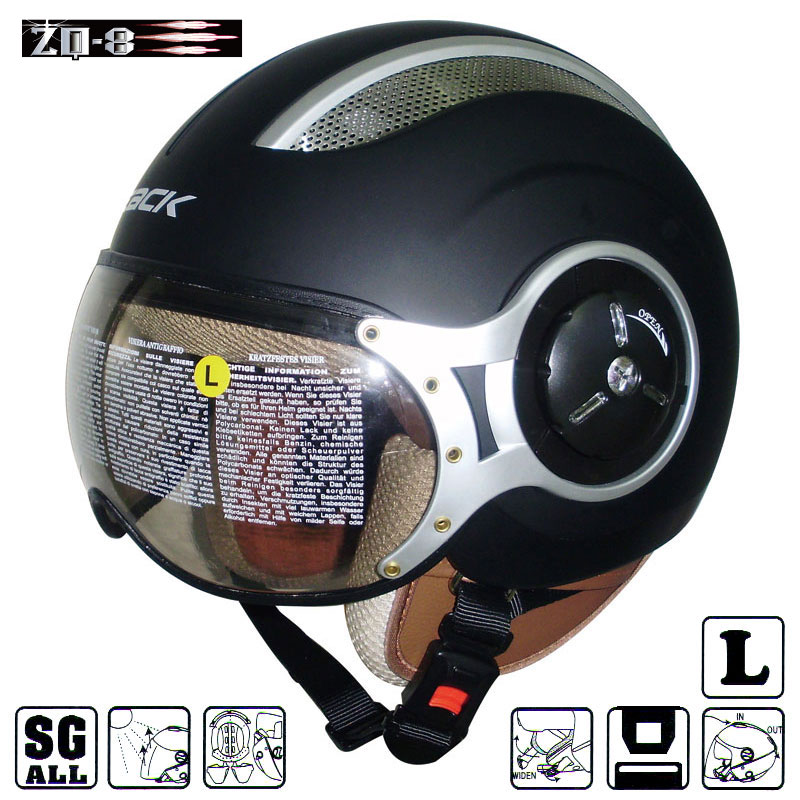 TNK工業　SPEEDPIT　ジェットヘルメット　ZQ-8　マッド　Lサイズ