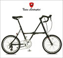【自転車販売促進企画!】【完成自転車】 ランボルギーニ 折り畳み自転車 20インチ 外装16段変速 ロードタイプ