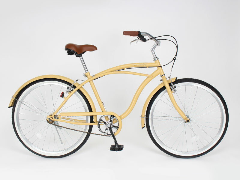21Technology/21テクノロジー ビーチクルーザー BC260 マットベージュ（BC260-2019） ビーチクルーザー 自転車本体【代引不可】の画像