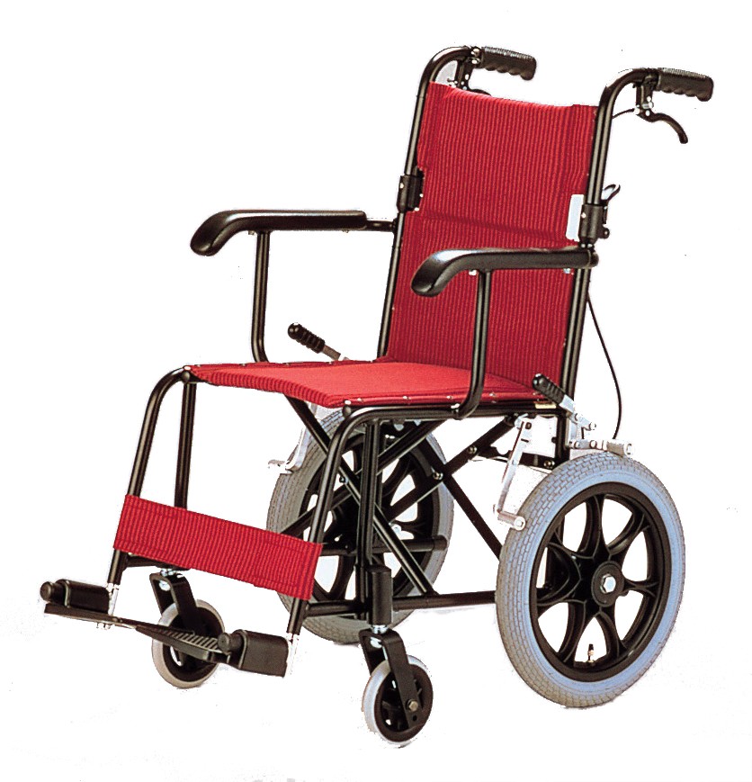 【車椅子】【車いす】【車イス】【送料無料】車椅子(日進製)TH-2SB（台湾製OEM）36%off・送料無料 機能＝アルミ・背折れ・ブレーキ・超軽量・コンパクト