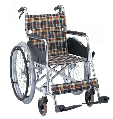 【車椅子】【車いす】【車イス】【送料無料】車椅子(松永製）AR-201B　65％off・送料無料 機能＝アルミ・背折れ・ブレーキ・ARシリーズ特別価格でご提供。基本機能が揃ってこの価格