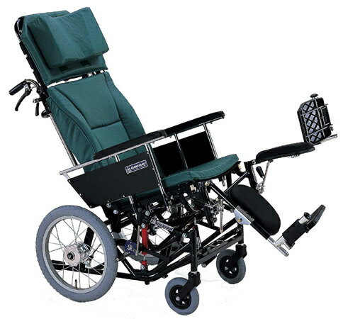 【車椅子】【車いす】【車イス】【送料無料】リクライニング車椅子（カワムラ製）KX16-42EL37%off・送料無料 特徴=アルミ製・介助ブレーキ有り・ティルト機能付き・エレベーティング