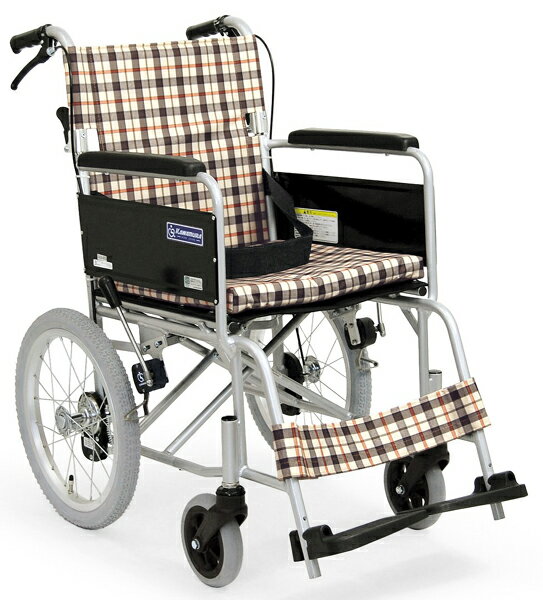 【車椅子】【車いす】【車イス】【送料無料】車椅子（カワムラ製）SA16-40SB66%off 機能＝アルミ・背折れ・ブレーキ・NOパンク・軽量・軽く、お洒落な人気車椅子