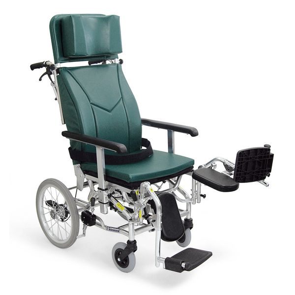 【車椅子】【車いす】【車イス】【送料無料】リクライニング車椅子（カワムラ製）KXL16-42EL40%off・送料無料 特徴=アルミ製・介助ブレーキ有り・ティルト・エレベーティングスイングアウト付き