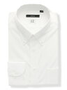 ワイシャツ 長袖 形態安定 COOL MAX ボタンダウンカラー 無地 BASIC ドレスシャツ ホワイト ザ・スーツカンパニー
