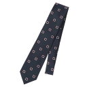 ネクタイ/レギュラータイ/メンズ/British Collection/JAPAN MADE/浮き輪柄ネクタイ ネイビー系/ザ・スーツカンパニー