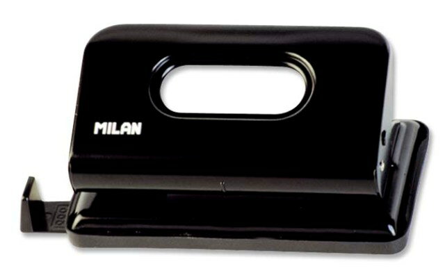 【MILAN 　2穴パンチ】【全2色】【レタ500】ミラン|穴あけ|ファイル|ファイリング|事務用品|オフィス|書類整理|ヨーロッパ　文具|雑貨|おしゃれ|スペイン|かわいい|デザイン|ブラック|ホワイト